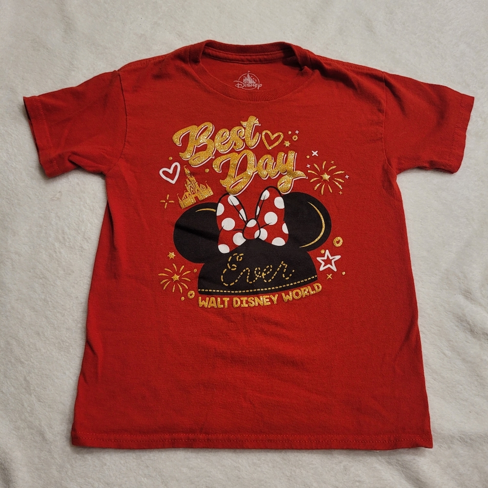 DISNEY WORLD "Best Day Every" girls shirt sz S
